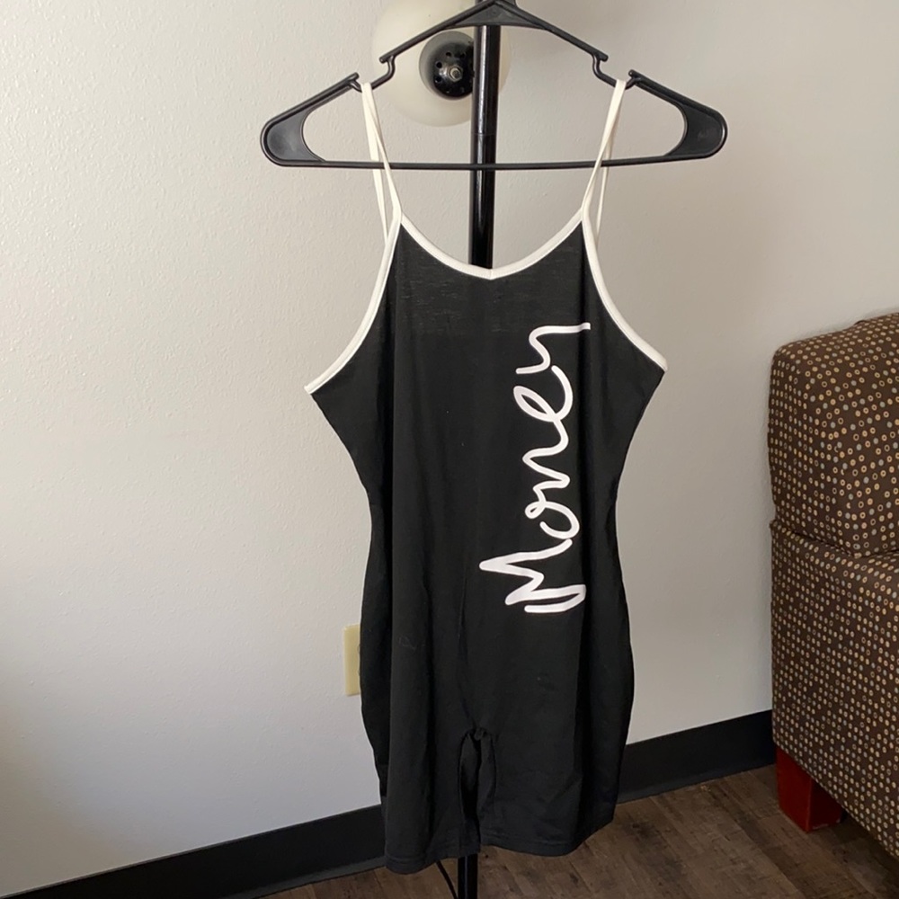 Black and white art jumpsuit size M
